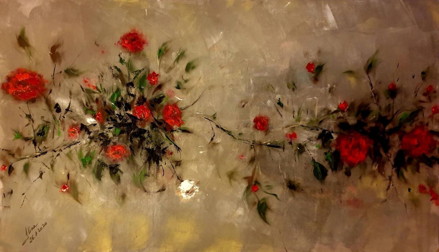ArteDiAlina.com painting: they called me the wild rose